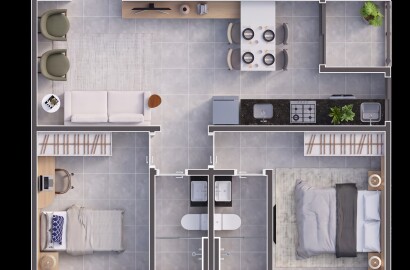 Apartamentos Port Cristal para venda em São Lourenço MG