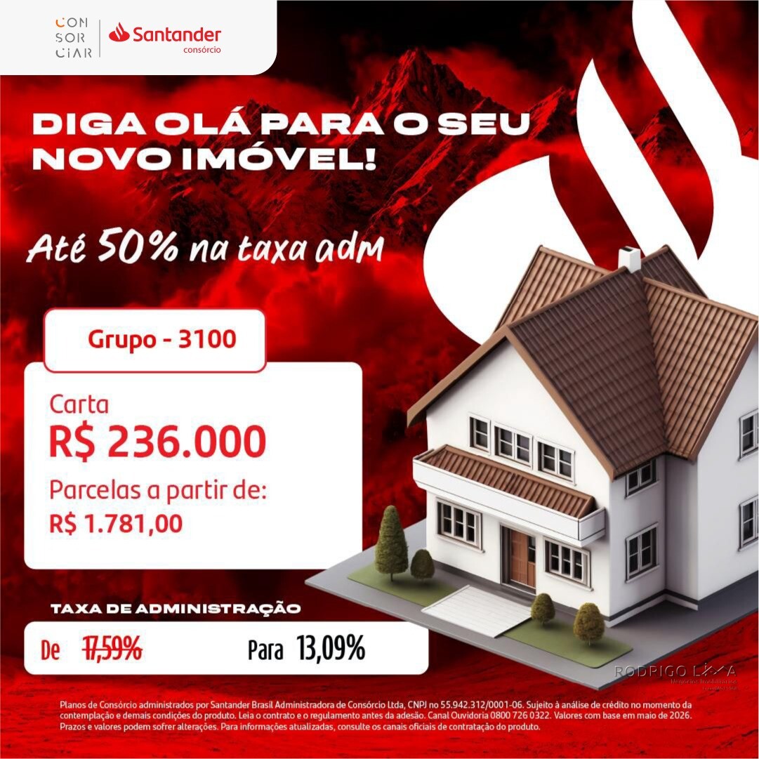 Consórcio de imóvel com parcelas a partir de R$1.781,00